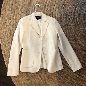 Express Wool and Cashmere Blazer Jacket Cream